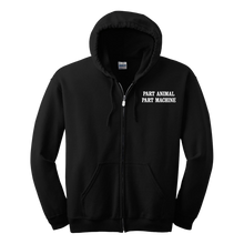 Load image into Gallery viewer, Search &amp; Destroy Black Zip Hoodie